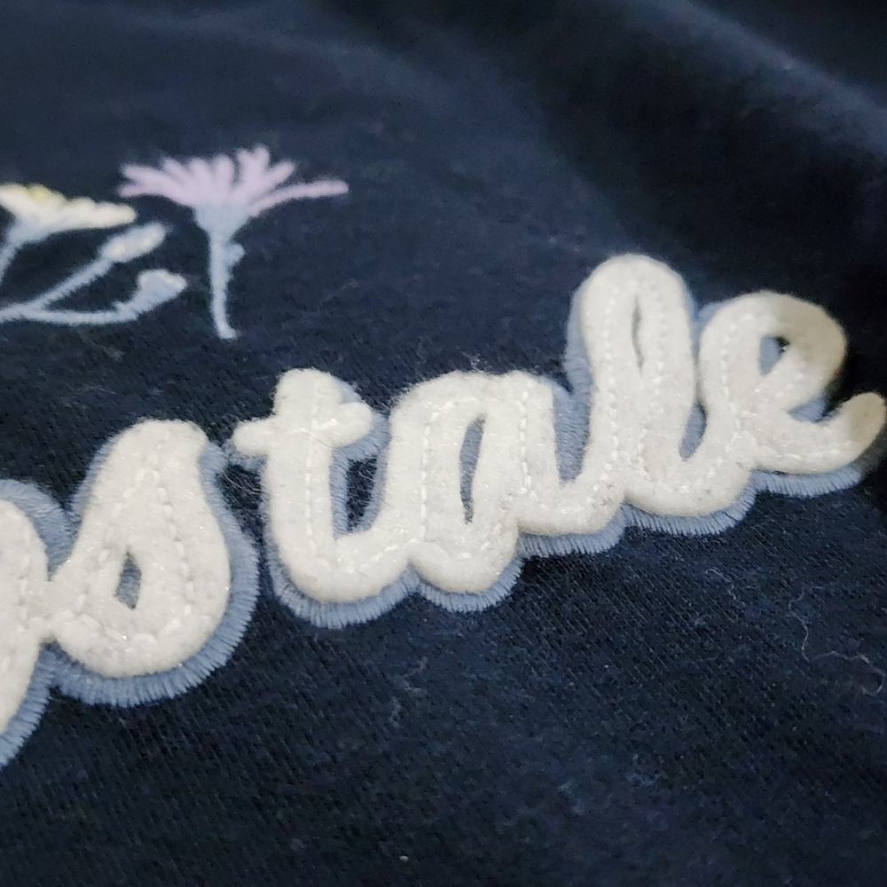 Aeropostale Women's Navy Blue Graphic Short Sleeve Tee Size M - Picture 11 of 11